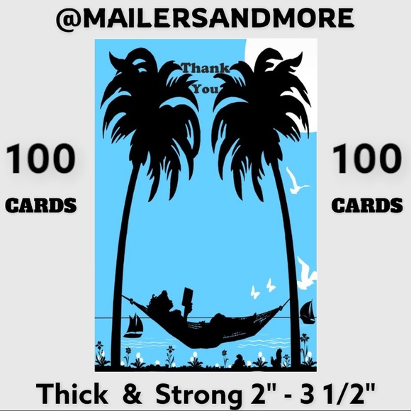 Mailers And More Other - 100 Girl in Hammock Thank You Cards. PRICE IS FIRM